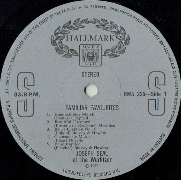 Joseph Seal : Familiar Favourites (LP)