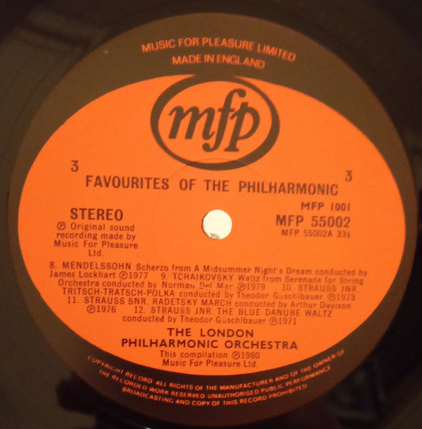 London Philharmonic Orchestra : Favourites Of The Philharmonic (2xLP, Comp)