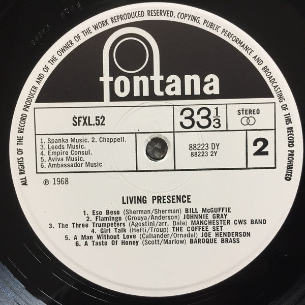 Various : Living Presence Stereo Sampler (LP, Smplr)
