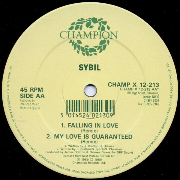 Sybil : Don't Make Me Over (Remix) (12", Orl)