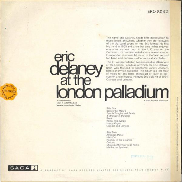 Eric Delaney : At The London Palladium (LP, Album)