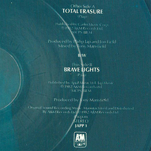 Philip Jap : Total Erasure (7", Pic)