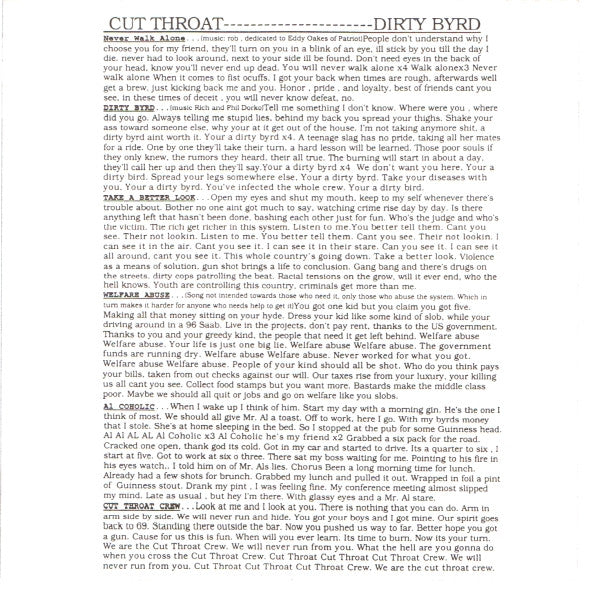 Cut Throat (5) : Dirty Byrd (CD, Album)