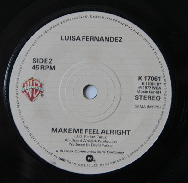 Luisa Fernandez : Lay Love On You (7", Single)