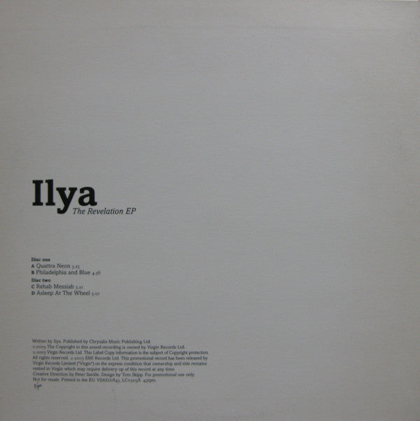 Ilya : The Revelation EP (2x10", EP, Promo)