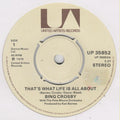 Bing Crosby : That's What Life Is All About (7", Single)
