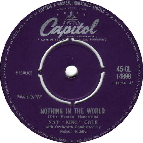 Nat King Cole : Come Closer To Me = Acercate Mas (7", RE)