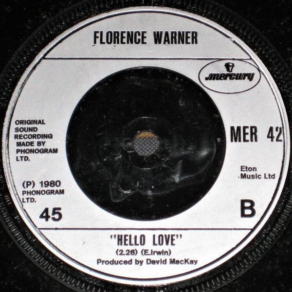 Florence Warner : Hold Me Once (7")