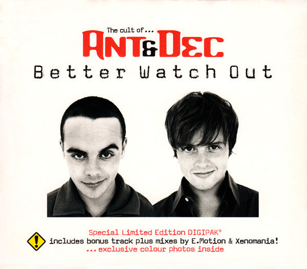 Ant & Dec : Better Watch Out (CD, Single, Ltd)