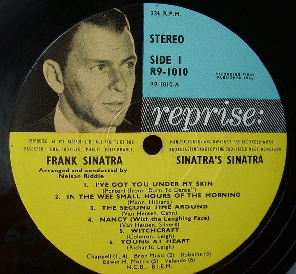 Frank Sinatra : Sinatra's Sinatra : A Collection Of Frank's Favorites (LP, Album)