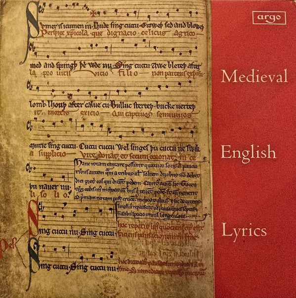 Various : Medieval English Lyrics (LP)