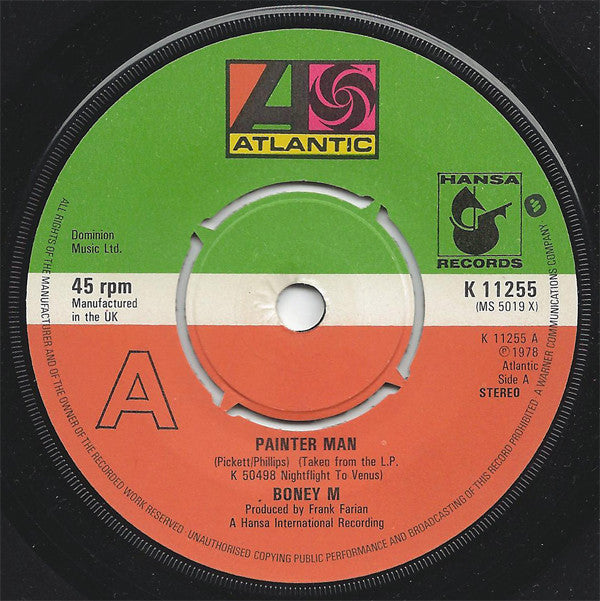 Boney M. : Painter Man (7", Single)