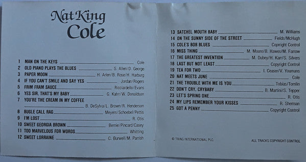 Nat King Cole : Sweet Georgia Brown (CD, Comp, Ora)