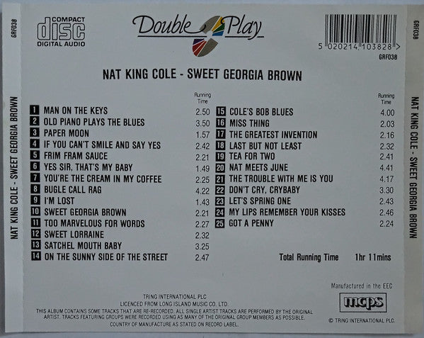 Nat King Cole : Sweet Georgia Brown (CD, Comp, Ora)