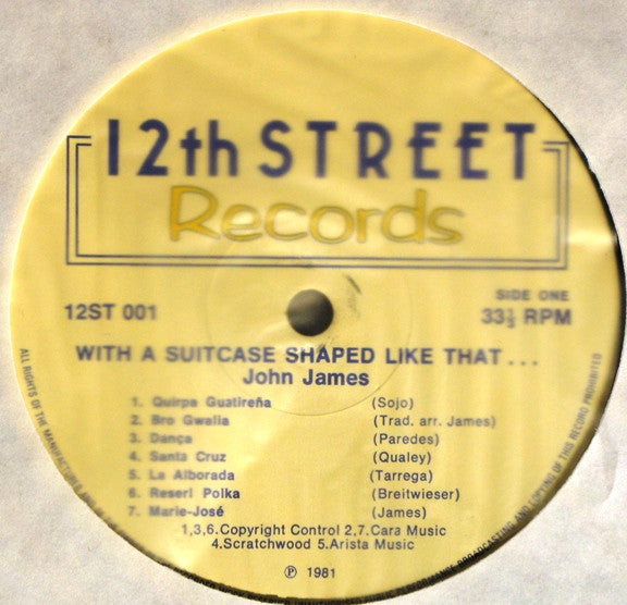 John James (2) : With A Suitcase Shaped Like That... (LP, Album)