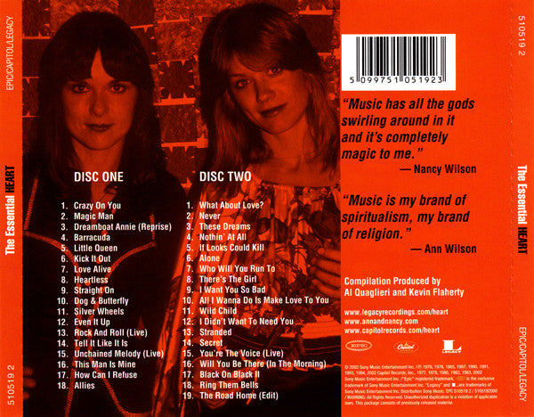 Heart : The Essential Heart (2xCD, Comp)