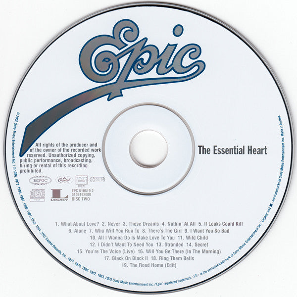Heart : The Essential Heart (2xCD, Comp)
