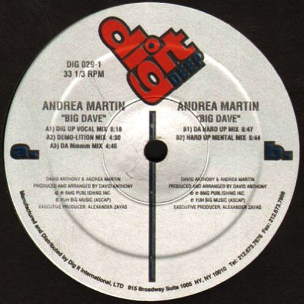 Andrea Martin : Big Dave (12")