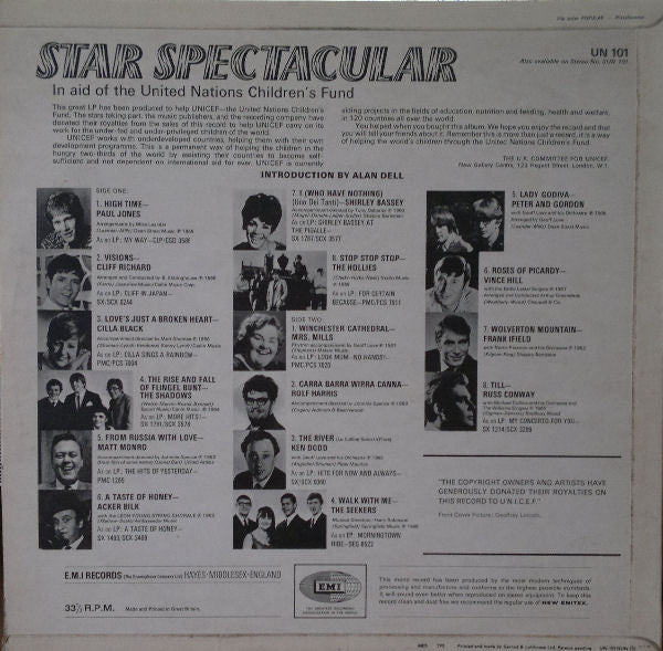 Various : Star Spectacular (LP, Comp, Mono)