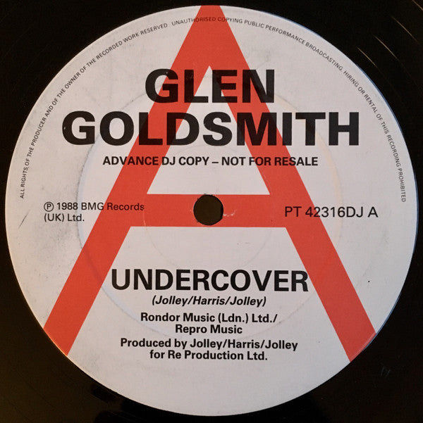 Glen Goldsmith : Undercover (12", Promo)