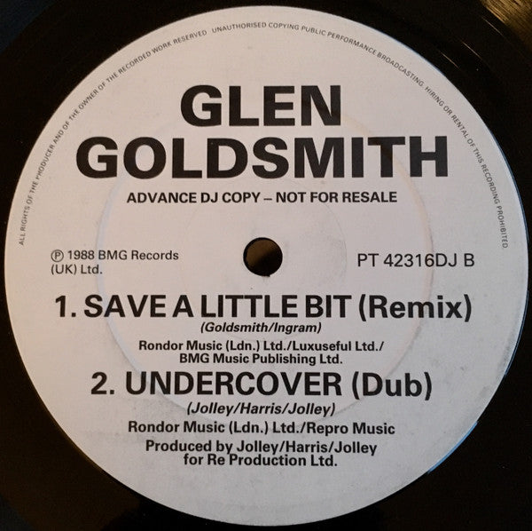 Glen Goldsmith : Undercover (12", Promo)