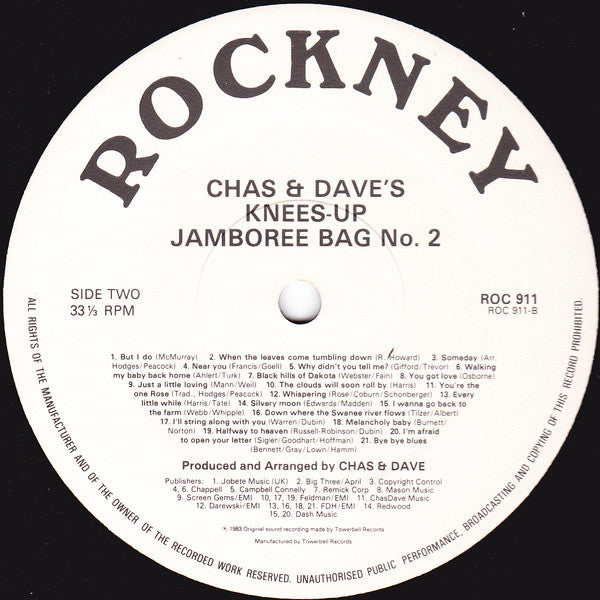 Chas And Dave : Chas'N'Daves Knees Up - Jamboree Bag No. 2 (LP, Album)