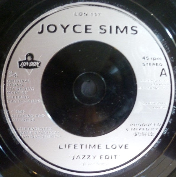 Joyce Sims : Lifetime Love (7", Single)