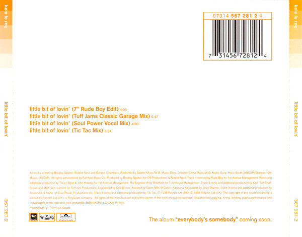 Kele Le Roc : Little Bit Of Lovin' (The Mixes) (CD, Single)