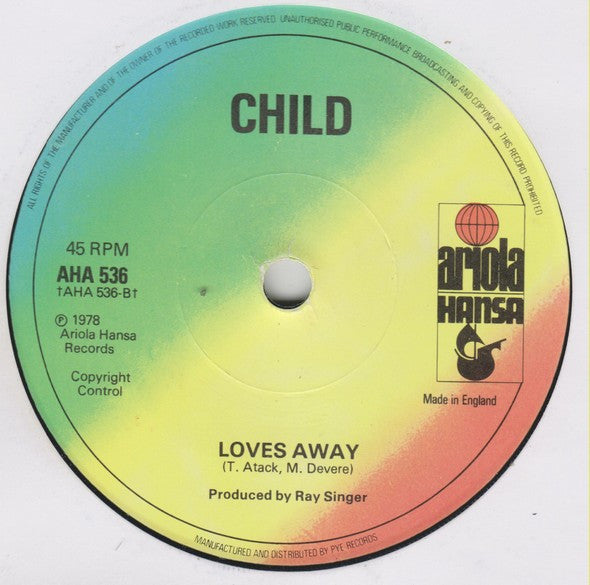 Child (2) : Only You (And You Alone) (7", Single)