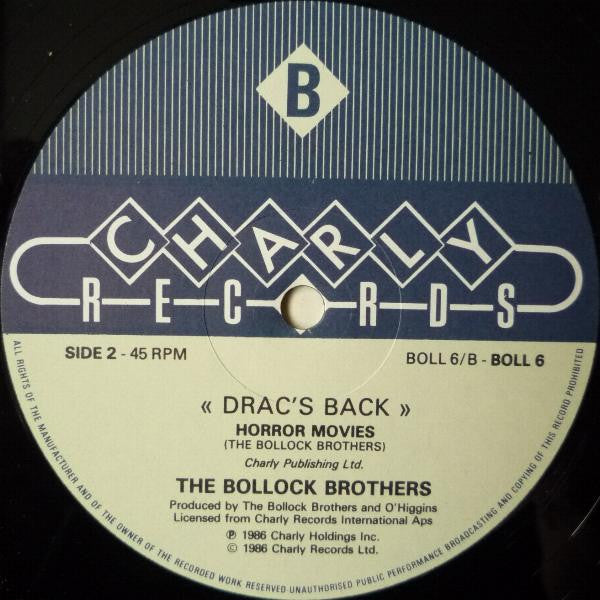 The Bollock Brothers : Drac's Back (12")