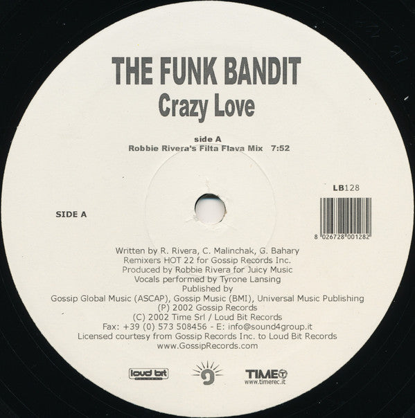 The Funk Bandits : Crazy Love (12", S/Sided)