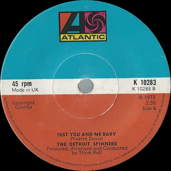 Spinners : Could It Be I'm Falling In Love (7", Single, Sol)