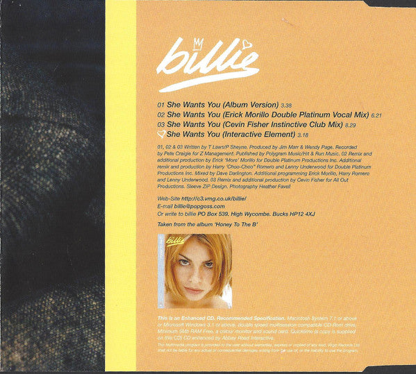 Billie Piper : She Wants You (CD, Single, Enh, Ltd, CD2)