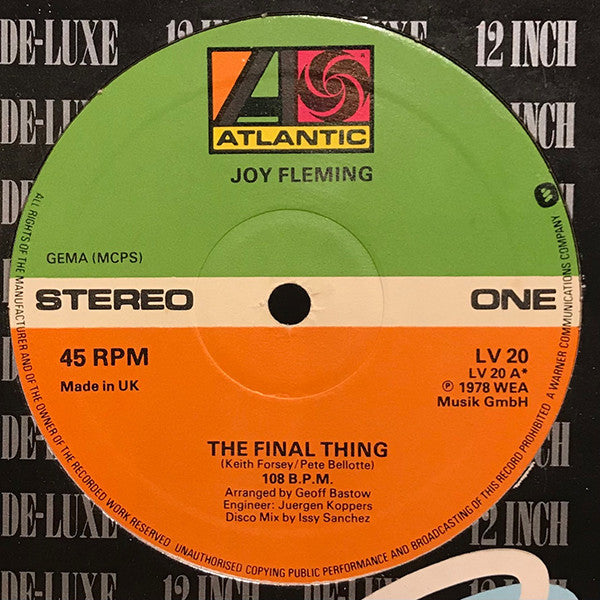 Joy Fleming : The Final Thing / Are You Ready For Love (12", Single)