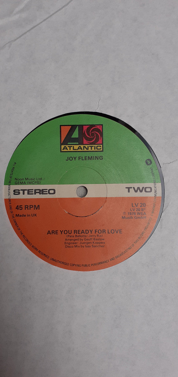 Joy Fleming : The Final Thing / Are You Ready For Love (12", Single)
