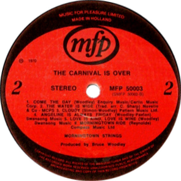 The Morningtown Strings : The Carnival Is Over (LP, Album)