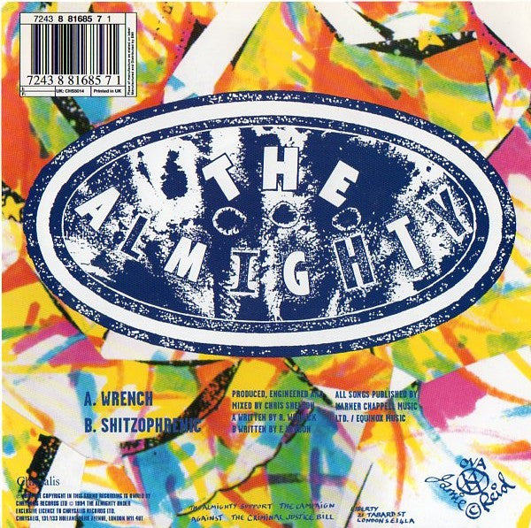 The Almighty : Wrench (7", Cle)