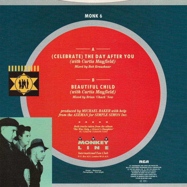 The Blow Monkeys With Curtis Mayfield : (Celebrate) The Day After You (7", Single)