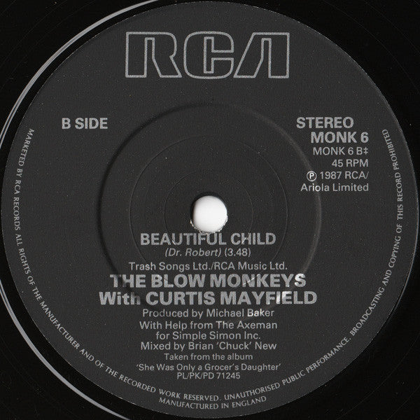 The Blow Monkeys With Curtis Mayfield : (Celebrate) The Day After You (7", Single)
