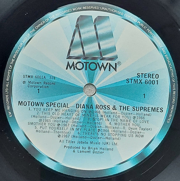The Supremes : Motown Special (LP, Comp)
