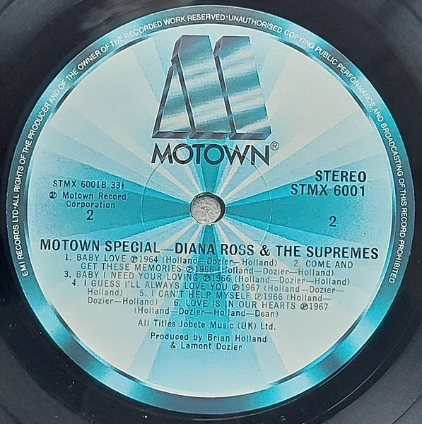 The Supremes : Motown Special (LP, Comp)