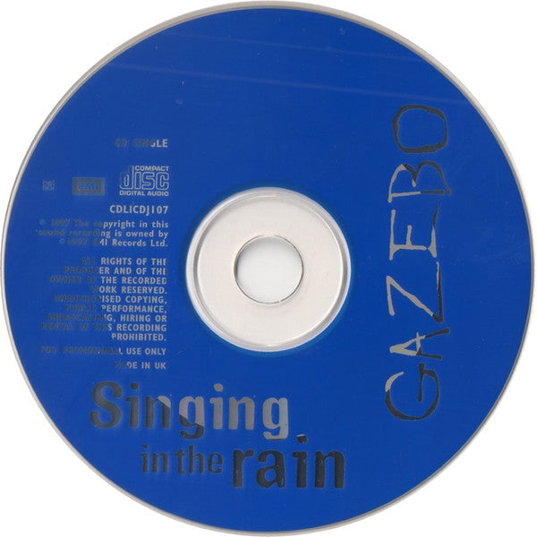 Gazebo (2) : Singing In The Rain (CD, Single, Promo)