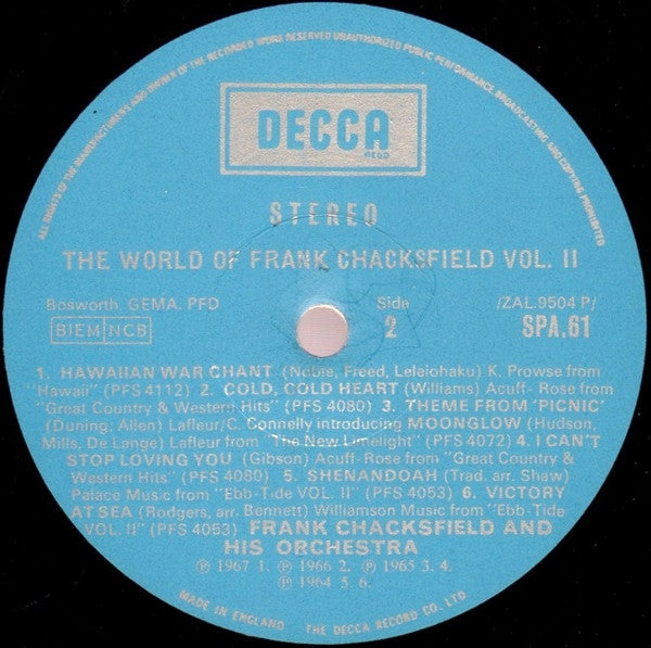 Frank Chacksfield : The World Of Frank Chacksfield Vol. 2 (LP, Comp)