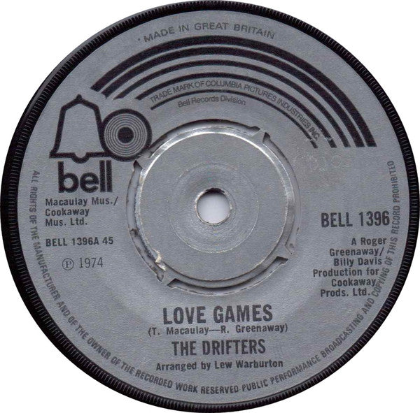 The Drifters : Love Games (7", Single)