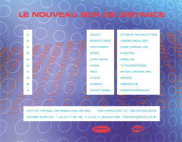 Various : Le Nouveau Son De Distance (CD, Promo, Smplr)
