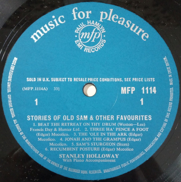 Stanley Holloway : Stories Of Old Sam & Other Favourites (LP, Comp)
