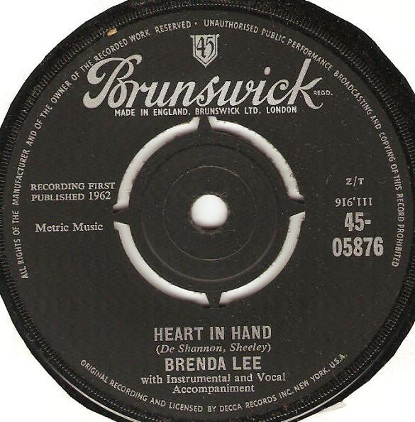 Brenda Lee : It Started All Over Again / Heart In Hand (7", Single)