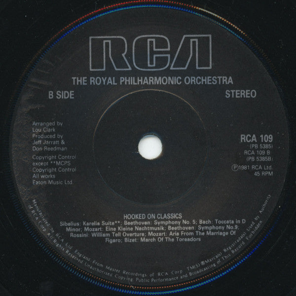 Royal Philharmonic Orchestra : Hooked On Classics (7", Single, Sol)