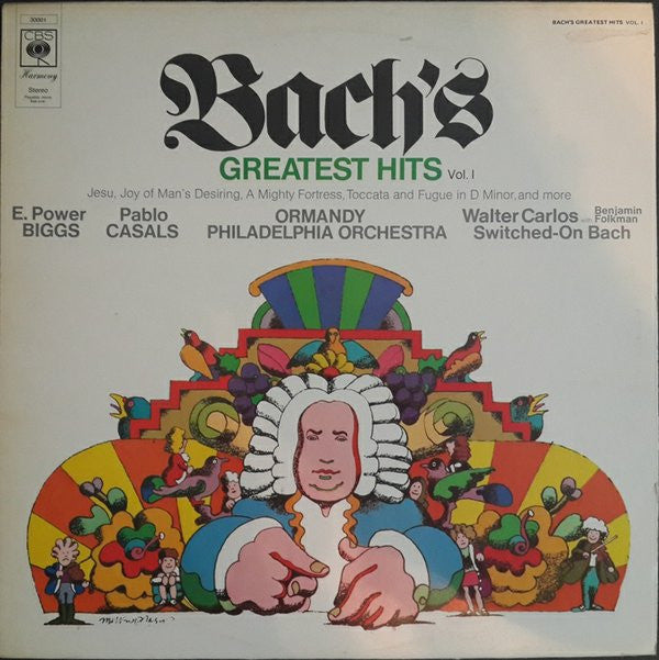 Bach*, E. Power Biggs, Pablo Casals, Walter Carlos, Eugene Ormandy : Bach's Greatest Hits Vol. 1 (LP, Comp)