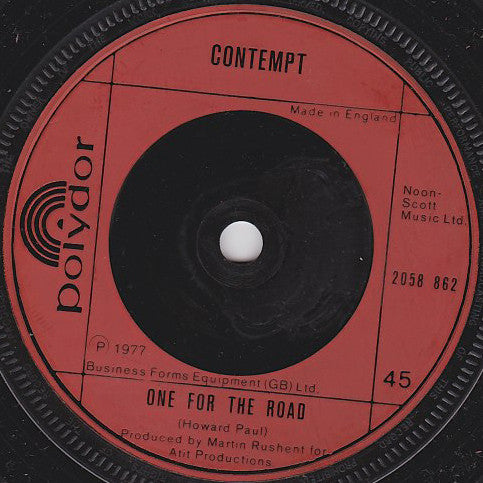 Contempt (2) : Money Is A Girl's Best Friend (7", Single)